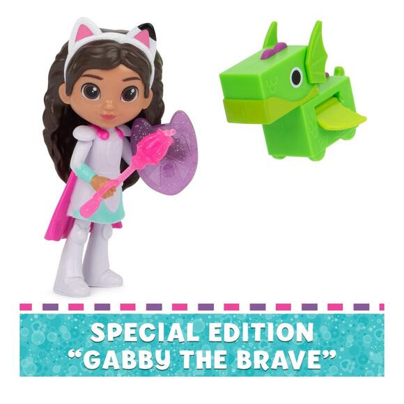 Gabby’s Dollhouse, Gabby the Brave and Dragon 3.4-inch Figure Set, for Ages 3+ - Picture 5 of 9